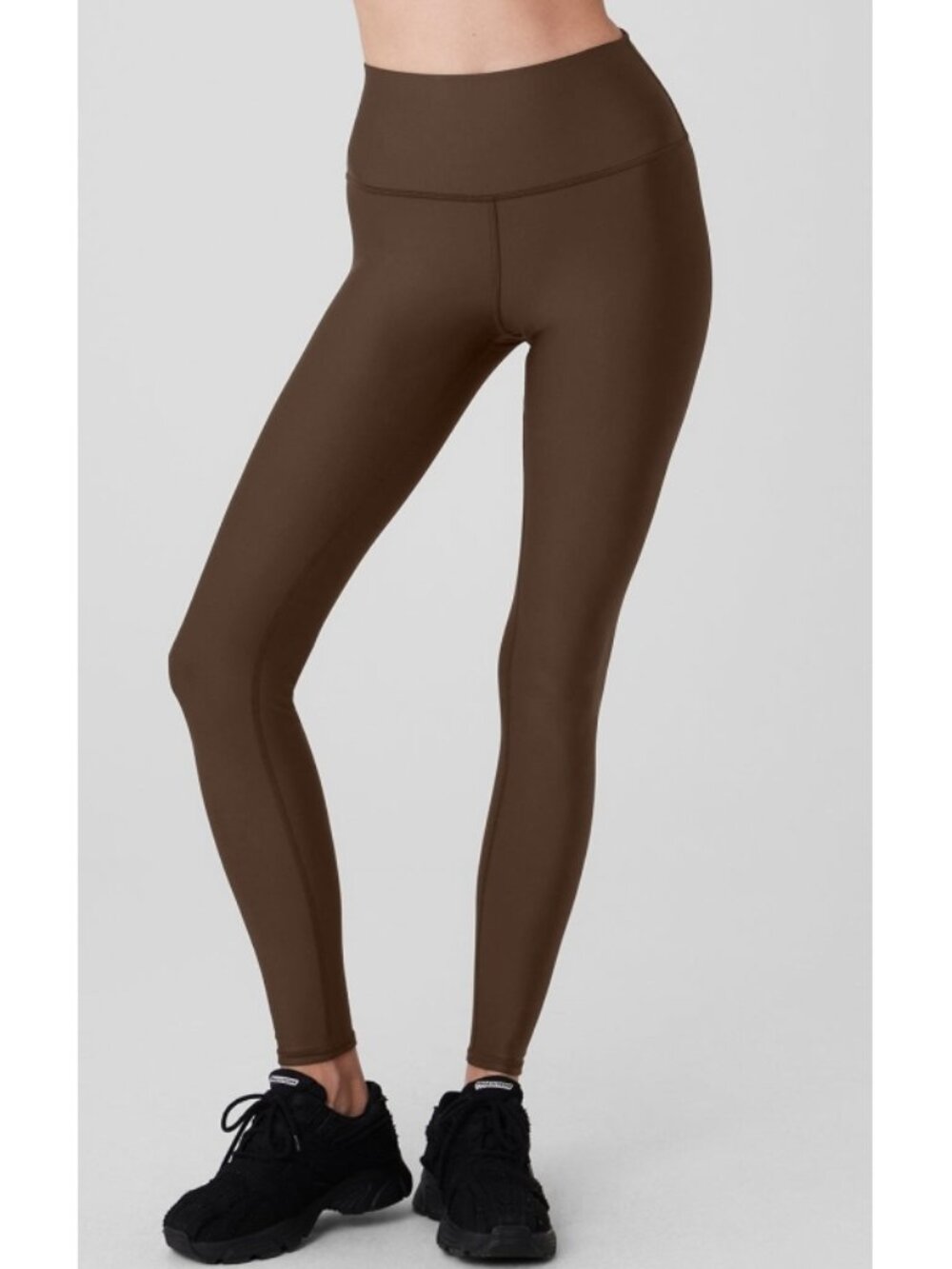 Alo Airlift Winter Warm High-Waist Leggings Espresso Hi-Rise Brushed Fleece Pant